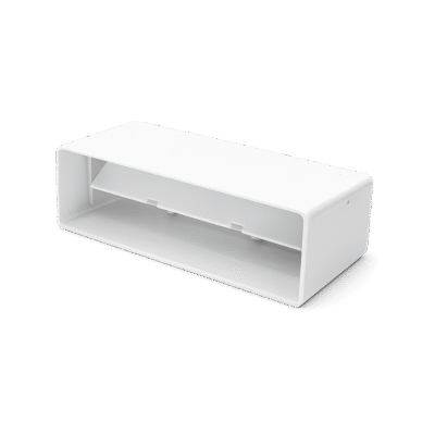 110 x 54mm Plastic Duct Connector cw backdraft shutter