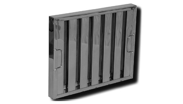 Lindab GFBS Baffle Filter - Stainless Steel
