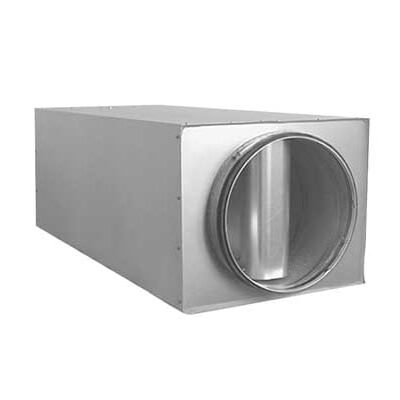 LRBCB Circular Straight Low-built Silencer With Baffle