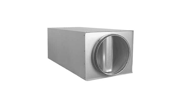 LRBCB Circular Straight Low-built Silencer With Baffle