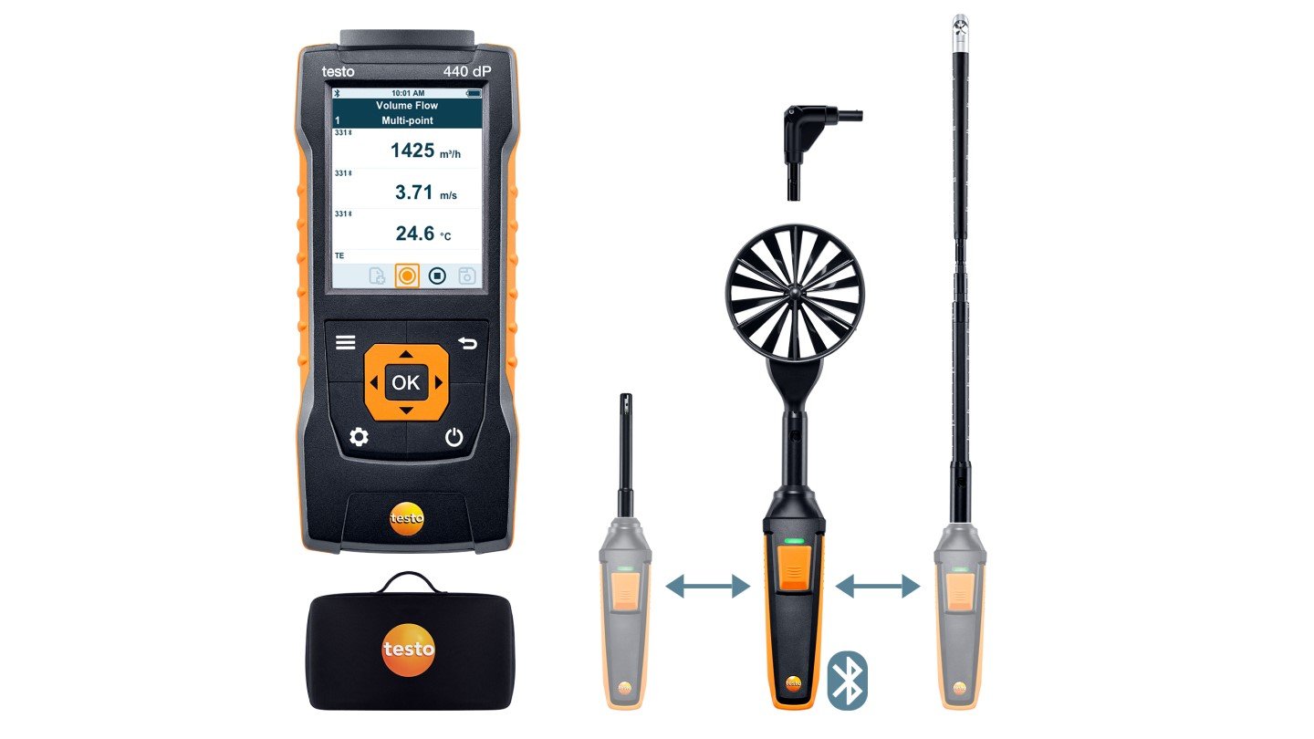 TES 440 Air Velocity And IAQ Measuring Instrument Kit