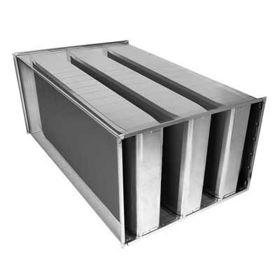 SLRS Rectangular Straight Silencer